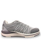 Drew Balance grey mesh combo sneaker showing the slip-resistant rubber outsole and rocker bottom design, orthopedic shoe