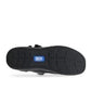 Drew Buttercup black stretch orthopedic shoe showing the slip-resistant textured rubber outsole