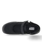 Drew Buttercup black stretch orthopedic shoe showing the slip-resistant textured rubber outsole