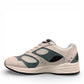 Drew Flare athletic shoes in white and blue with a durable rubber rocker bottom outsole. orthopedic shoe