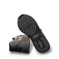 Drew Force V black  calf leather athletic shoe showing the durable rubber outsole and heel cushion pad