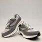 Drew Lance grey mesh combo walking shoe showing the durable rubber rocker bottom outsole and dual shank system.