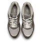 Drew Lance grey mesh combo walking shoe showing the durable rubber rocker bottom outsole and dual shank system.