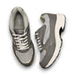 Drew Lance grey mesh combo walking shoe showing the durable rubber rocker bottom outsole and dual shank system.