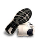 Drew Lance white mesh combo-orthopedic walking shoe with dual shank stability and rocker bottom sole.