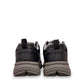 Drew Maker black pebbled leather casual shoe showing the slip-resistant rubber rocker bottom outsole