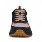 Drew Miller tan combo sneaker showing the slip-resistant rubber rocker bottom outsole