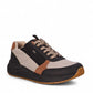 Drew Miller tan combo sneaker showing the slip-resistant rubber rocker bottom outsole
