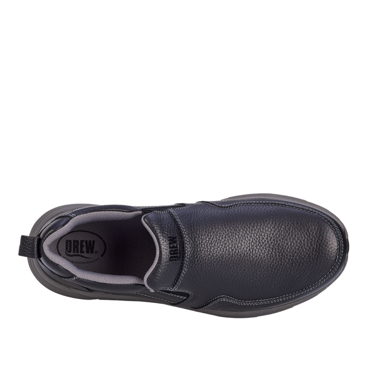 DREW MATCH - BLACK PEBBLED LEATHER