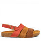 El Naturalista Balance sandals in multi-coloured washed nubuck leather with a recycled sole.