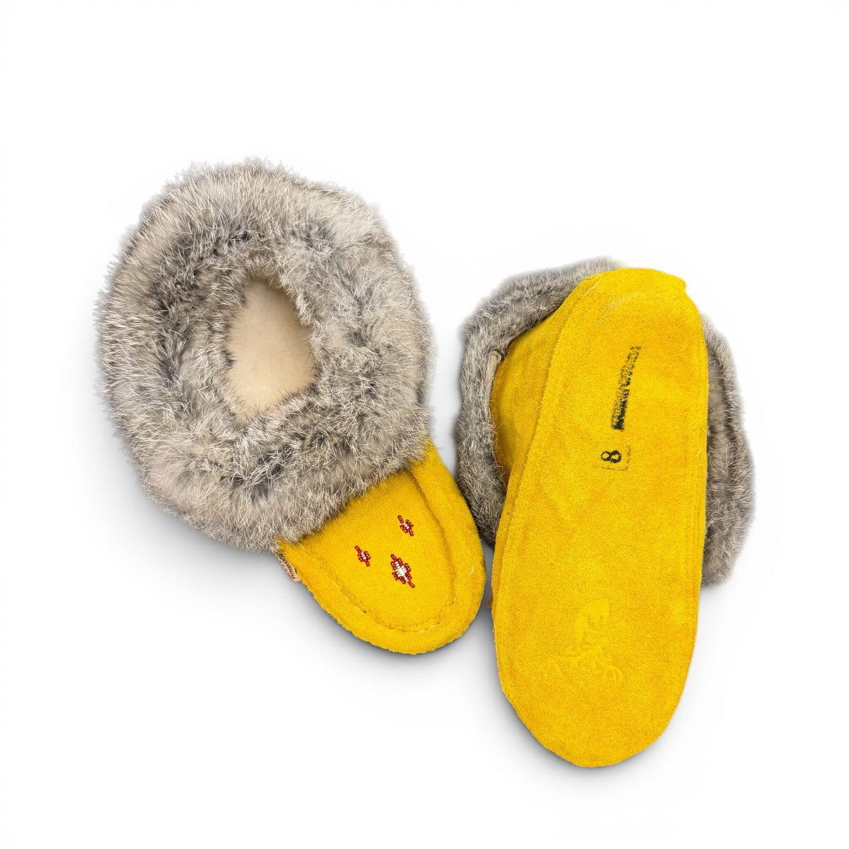 ALBERTA SUEDE MOCCASINS - YELLOW
