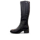 STEFANIA  F7002  SIDE ZIP HIGH BOOTS BLACK