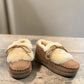 ARIA NAVA MOCCASIN SLIPPERS - TAN