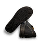 Finn Comfort Ikebukuro black suede sneaker with curved Finnamic outsole and contrast stitching.
photo of the bottom side