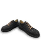 Finn Comfort Ikebukuro black suede sneaker with curved Finnamic outsole and contrast stitching.
photo of the front side