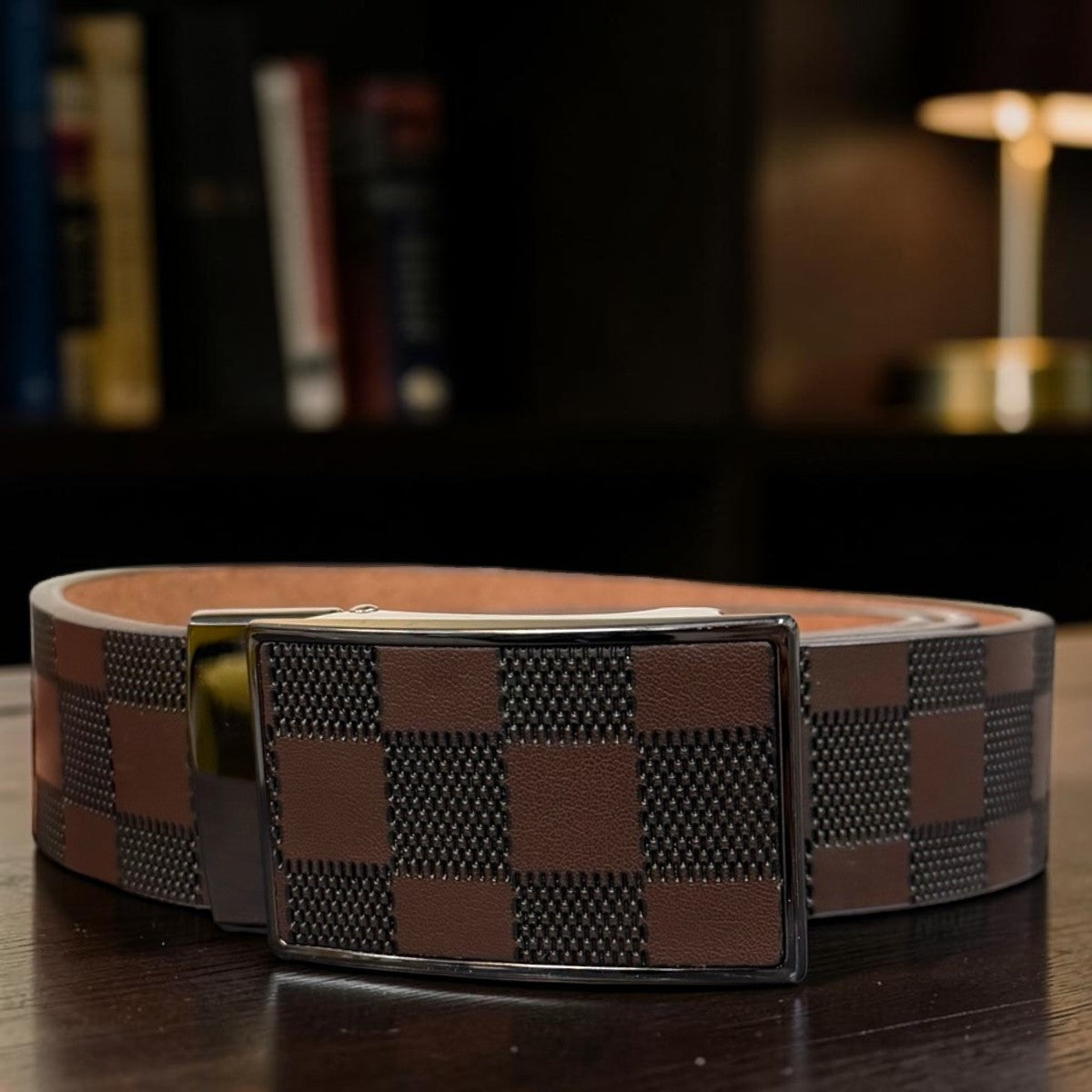 MEN'S GENUINE LEATHER BELT - BLACK\BROWN