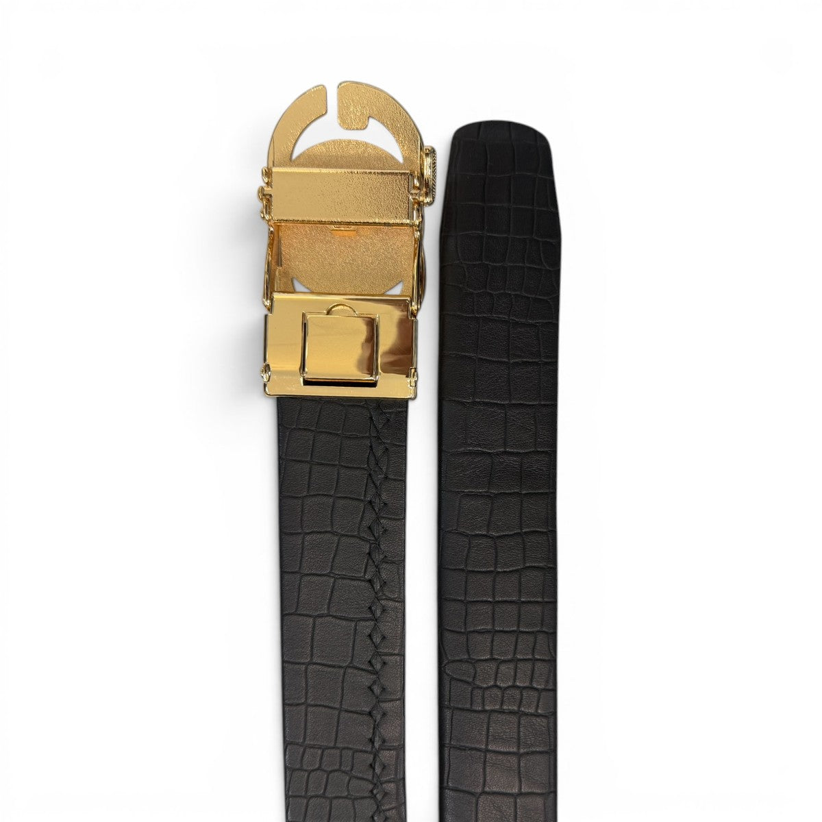 MEN'S GENUINE LEATHER BELT - BLACK