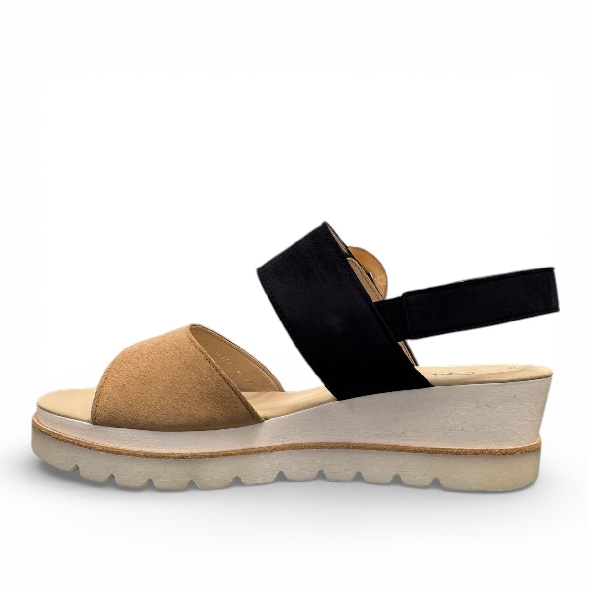 GABOR 24.645-30 - SLINGBACK PLATFORM WEDGE SANDAL - BLUE BEIGE