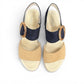 GABOR 24.645-30 - SLINGBACK PLATFORM WEDGE SANDAL - BLUE BEIGE