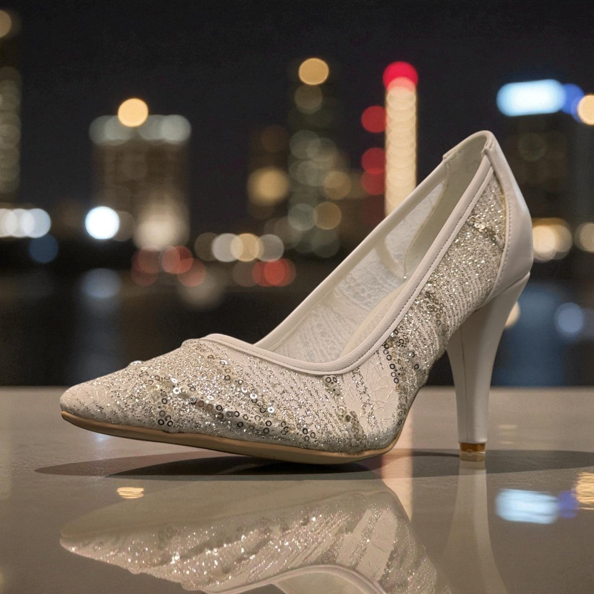 NIKPA GLITTERY - WHITE