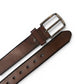 MEN'S GENUINE LEATHER BELT - DARK BROWN