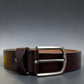 MEN'S GENUINE LEATHER BELT - DARK BROWN