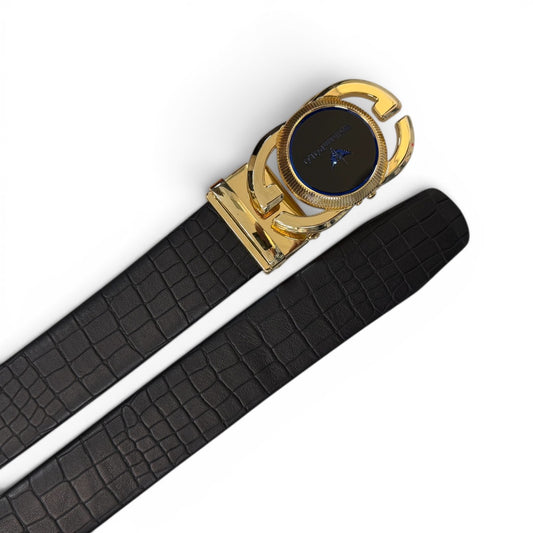 MEN'S GENUINE LEATHER BELT - BLACK