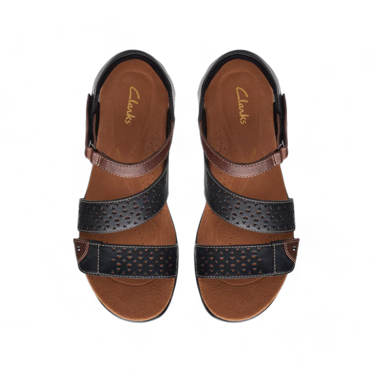 CLARKS KITLY WAY - BLACK LEATHER