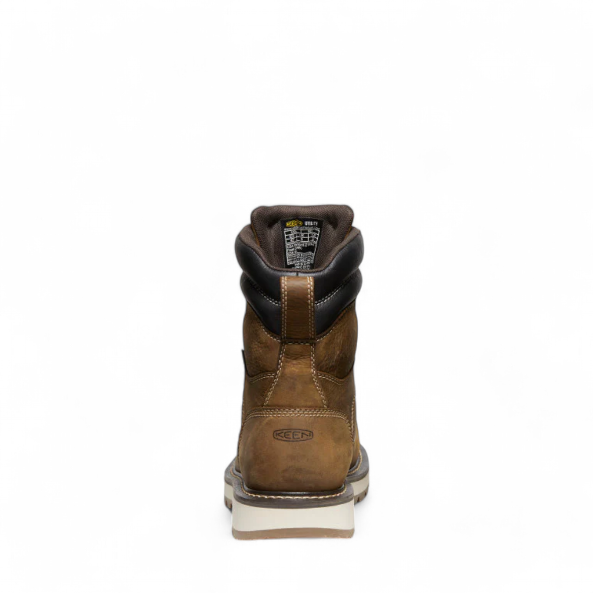 KEEN MEN CSA CINCINNATI 8" WATERPROOF 90o HEEL BOOT (CARBON-FIBER TOE) - BELGIAN/SANDSHELL