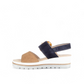 GABOR 24.645-30 - SLINGBACK PLATFORM WEDGE SANDAL - BLUE BEIGE