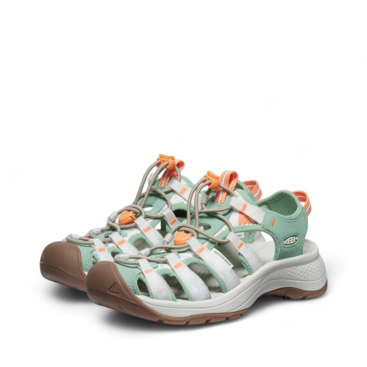 KEEN WOMEN'S ASTORIA WEST SANDAL - TERRAZZO/GRANITE GREEN