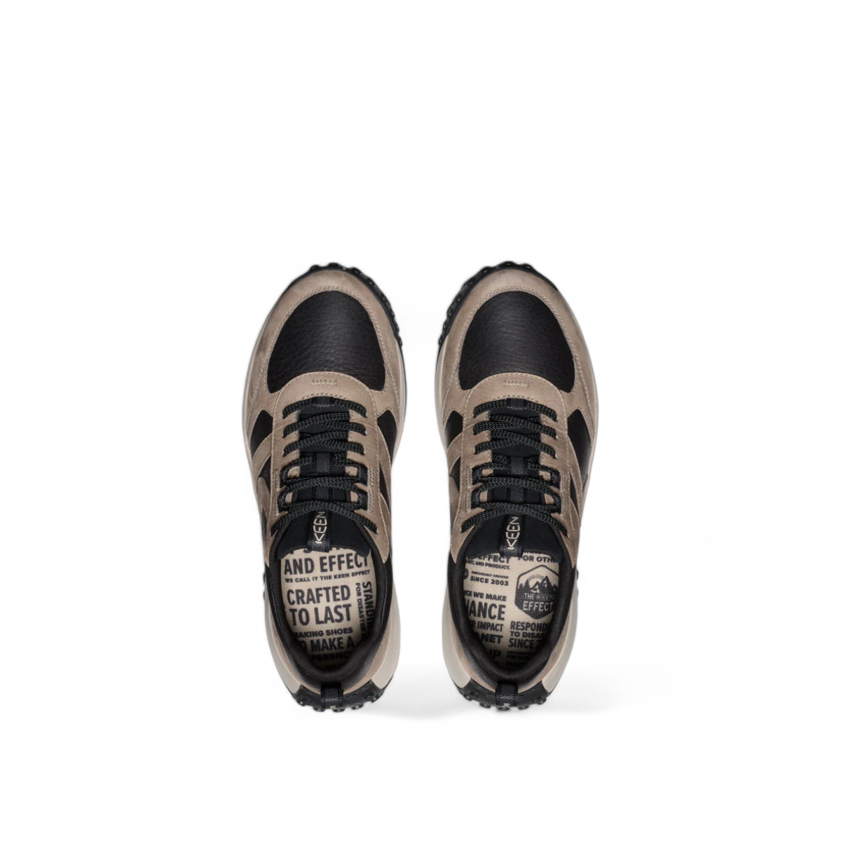 KEEN MEN'S KS86 LEATHER SNEAKER - BRINDLE PLAZA TAUPE