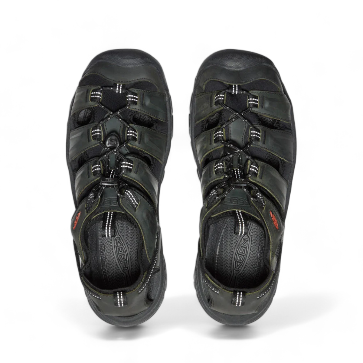 KEEN MEN'S TARGHEE III SANDAL - GRAY/ BLACK