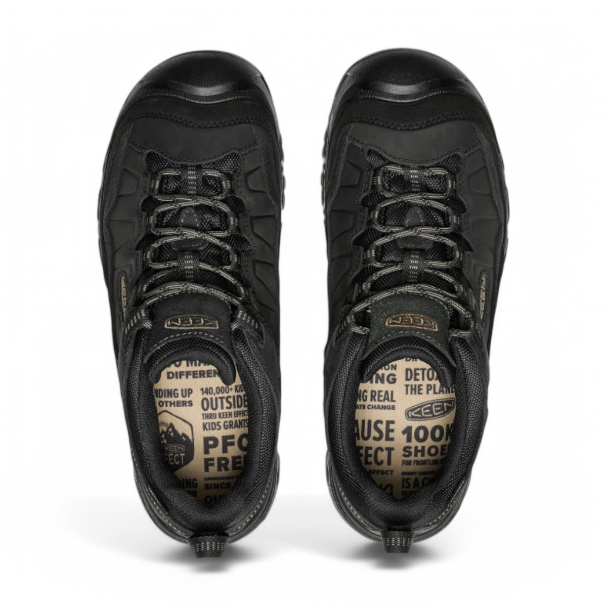 KEEN MEN'S TARGHEE IV  WATERPROOF HIKING SHOE - TRIPLE BLACK
