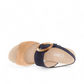 GABOR 24.645-30 - SLINGBACK PLATFORM WEDGE SANDAL - BLUE BEIGE