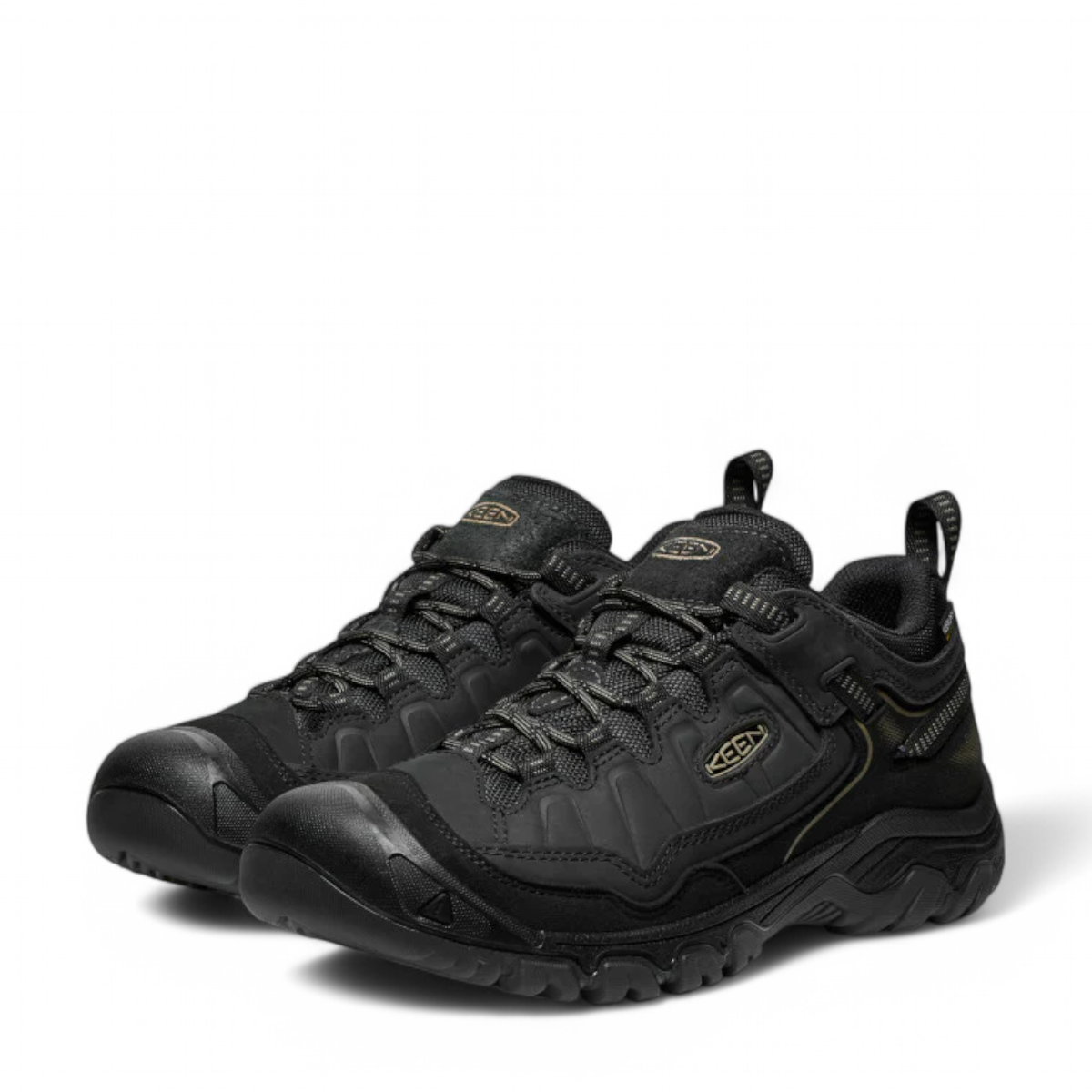 KEEN MEN'S TARGHEE IV  WATERPROOF HIKING SHOE - TRIPLE BLACK