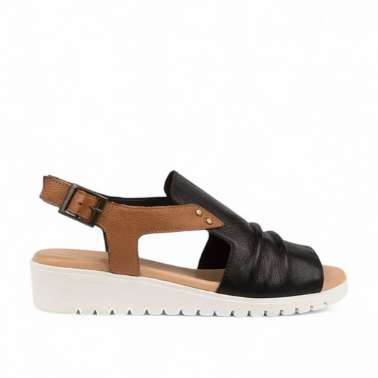 DJANGO & JULITTE MADIS-DJ  BLACK-DK TAN-WHITE SOLE