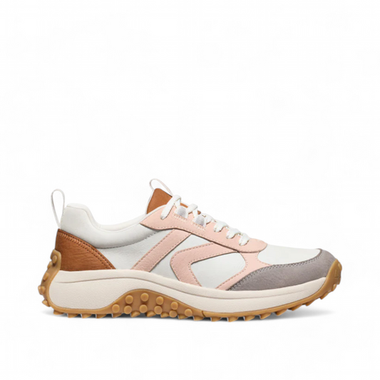 KEEN WOMEN'S KS86 LEATHER SNEAKER - MAPLE/CAMEO ROSE