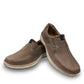 Josef Seibel Alan 01 vulcano/ kombi brown leather slip-on shoe with elastic side gore and durable PU sole