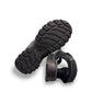 Josef Seibel Bart 01 black nubuck leather sandal with three adjustable straps and a durable PU sole.