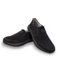JOSEF SEIBEL Cameron 13 black slip-on shoe with durable cowhide leather and comfortable EVA sole. 
photo of the front.