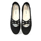 Josef Seibel Caren 67 black leather slip-on shoes showing the flexible brown TR-light patterned soles
