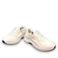 JOSEF SEIBEL ELLI 06 white goat leather sneaker with side zipper, laces, and durable EVA rubber sole.
photo of the front.