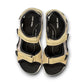 JOSEF SEIBEL Estelle 02 sporty multi-strap sandal with adjustable velcro and chunky white midsole.
photo of the top.