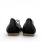 Josef Seibel Fiona 04-glove/schwarz black leather slip-on shoe with elastic lace detail and rubber sole
