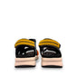 JOSEF SEIBEL Estelle 02 multicolor sporty sandal with adjustable velcro straps and chunky white sole.
photo of the back.