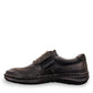 Josef Seibel New Anvers 02 black cowhide leather shoe with hook-and-loop closure and decorative stitching