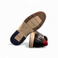 Josef Seibel Stuart 03 brown leather lace-up shoe with a contrasting red heel cap and light TR-Light sole
