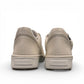 Josef Seibel Claire 03 white leather sneakers with side zip and lace-up closure on a rubber sole. photo of the back.