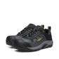 KEEN CSA RENO KBF Waterproof work shoe in steel grey and evening primrose with KEEN.DRY and carbon toe.